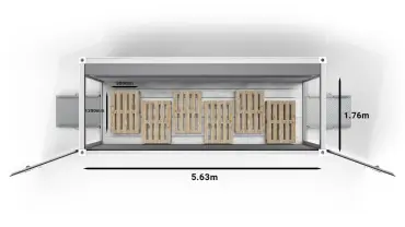 ArcticBlast 10ft Euro Pallets