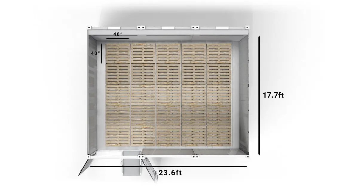 ArcticSuperStore 20ft Small Pallets US